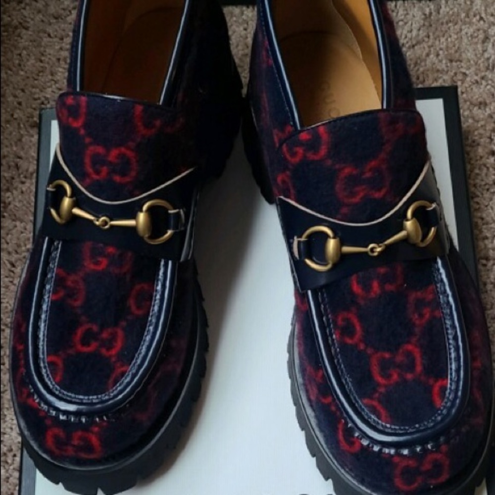Gucci Double G Velvet knees high boots